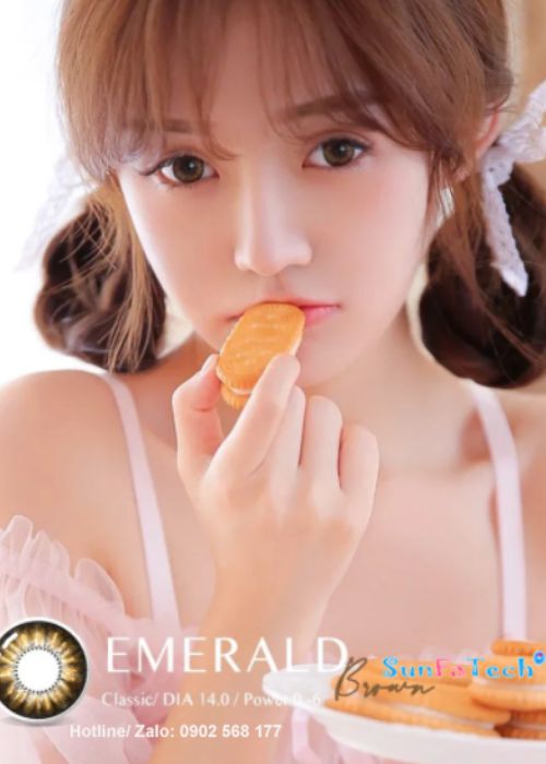 contact lens emeral brown